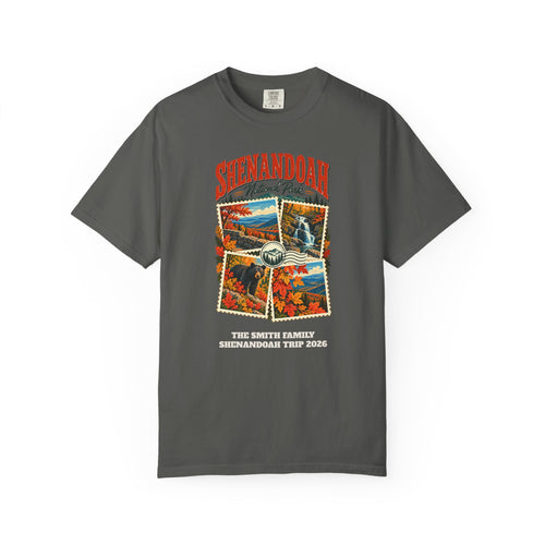 Custom Shenandoah National Park Stamp Collage Shirt