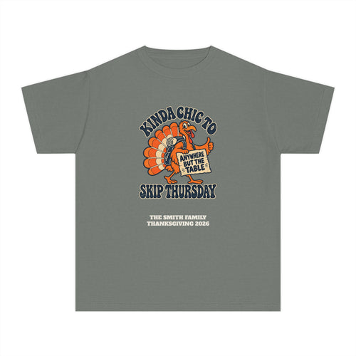 Custom Kids Kinda Chic to Skip Thursday Thanksgiving Shirt