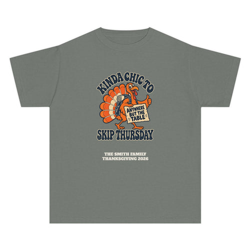 Custom Kids Kinda Chic to Skip Thursday Thanksgiving Shirt