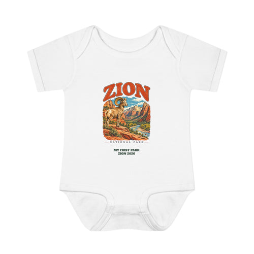 Custom Baby Zion National Park Bighorn Sheep Onesie