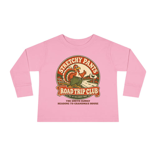 Custom Toddler Stretchy Pants Thanksgiving Long Sleeve Shirt