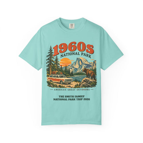 Custom 1960s National Park Family Trip Shirt