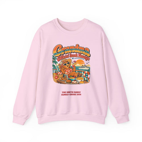 Custom Grandma Snack Manager Cruise Sweatshirt