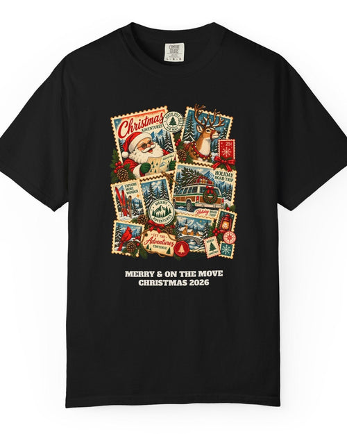Custom Christmas Adventures Vintage Stamp Shirt