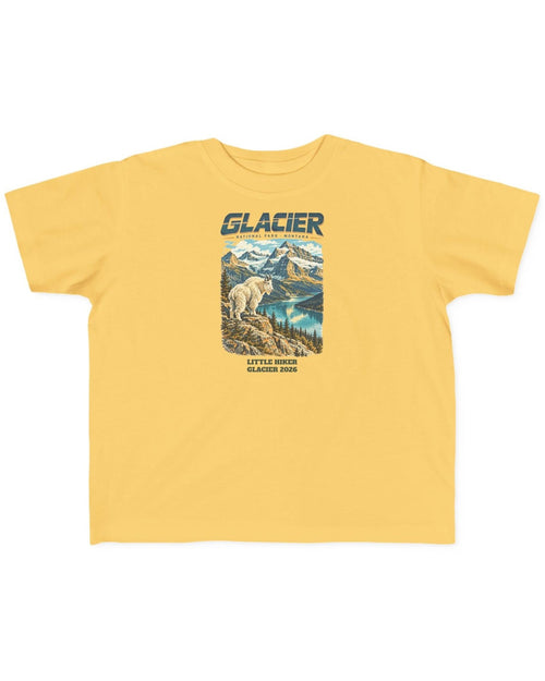 Custom Toddler Glacier National Park Vintage Mountain Goat Shirt