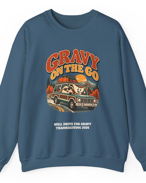 Custom Gravy On The Go Thanksgiving Road Trip Sweatshirt
