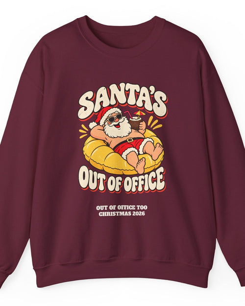 Custom Santa's Out Of Office Christmas Sweatshirt