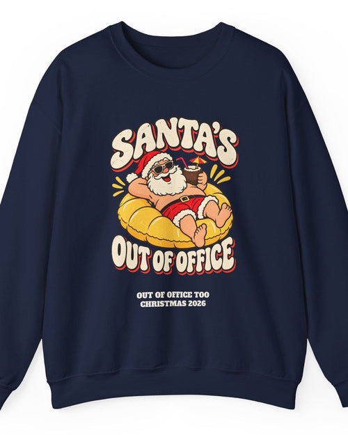 Custom Santa's Out Of Office Christmas Sweatshirt