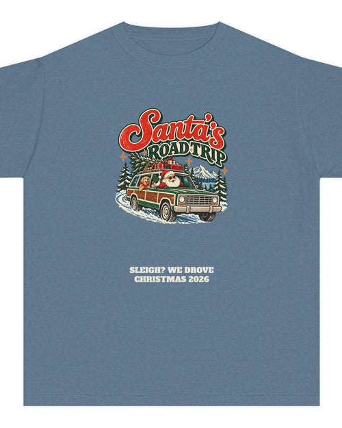 Custom Kids Santa's Road Trip Christmas Shirt