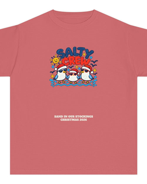 Custom Kids Salty Crew Beach Christmas Shirt