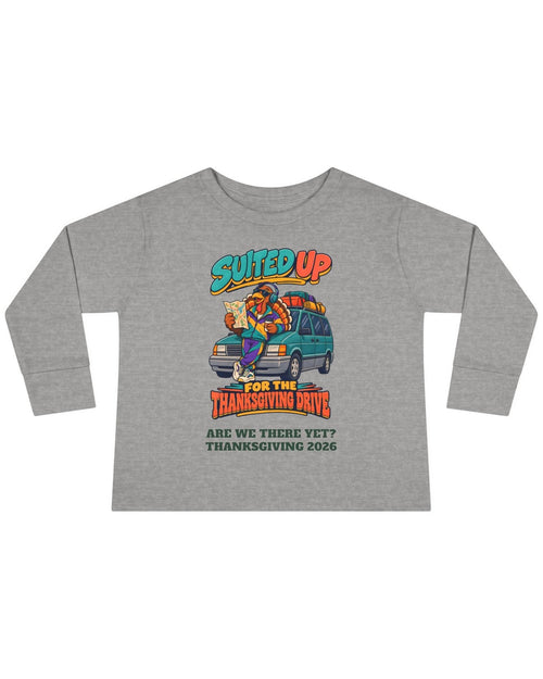Custom Toddler Suited Up For The Thanksgiving Drive Long Sleeve Shirt