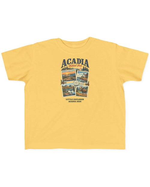 Custom Toddler Acadia National Park Stamp Collage Shirt