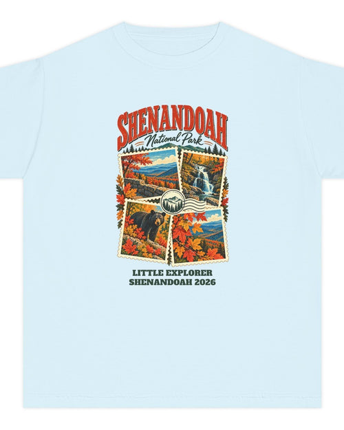 Custom Kids Shenandoah National Park Stamp Collage Shirt