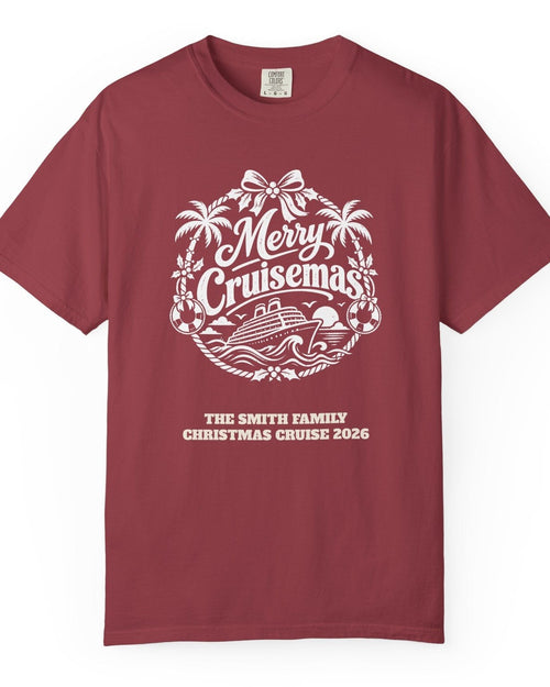 Custom Merry Cruisemas Palm Wreath Christmas Cruise Shirt