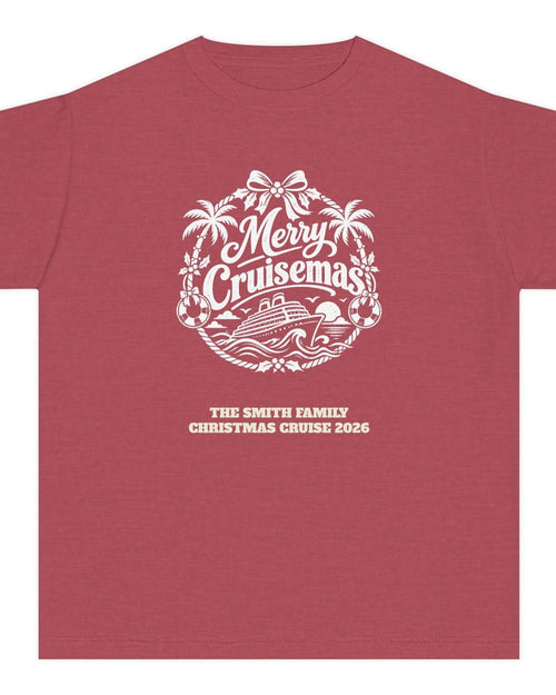 Custom Kids Merry Cruisemas Palm Wreath Christmas Cruise Shirt