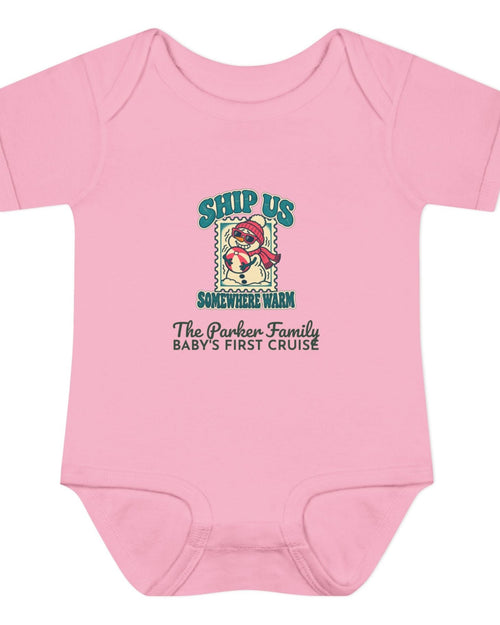 Custom Baby Ship Us Somewhere Warm Cruise Onesie