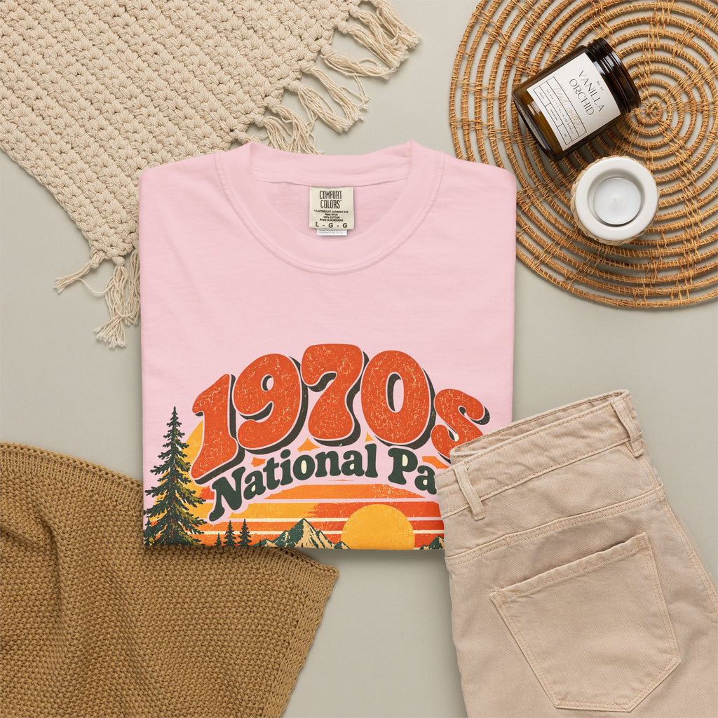 Custom 1970s National Park Family Camping Shirt
