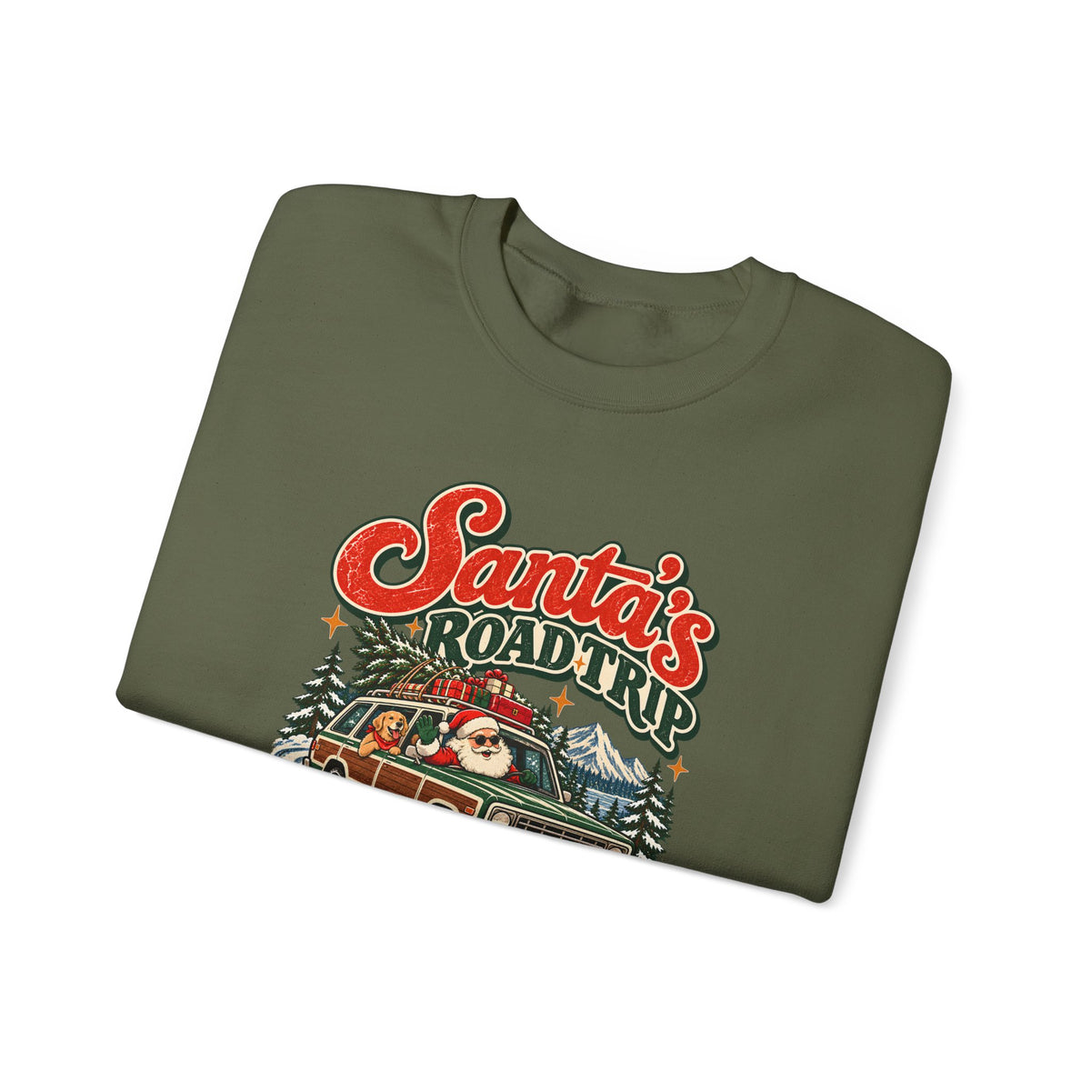 Custom Santa's Road Trip Christmas Sweatshirt