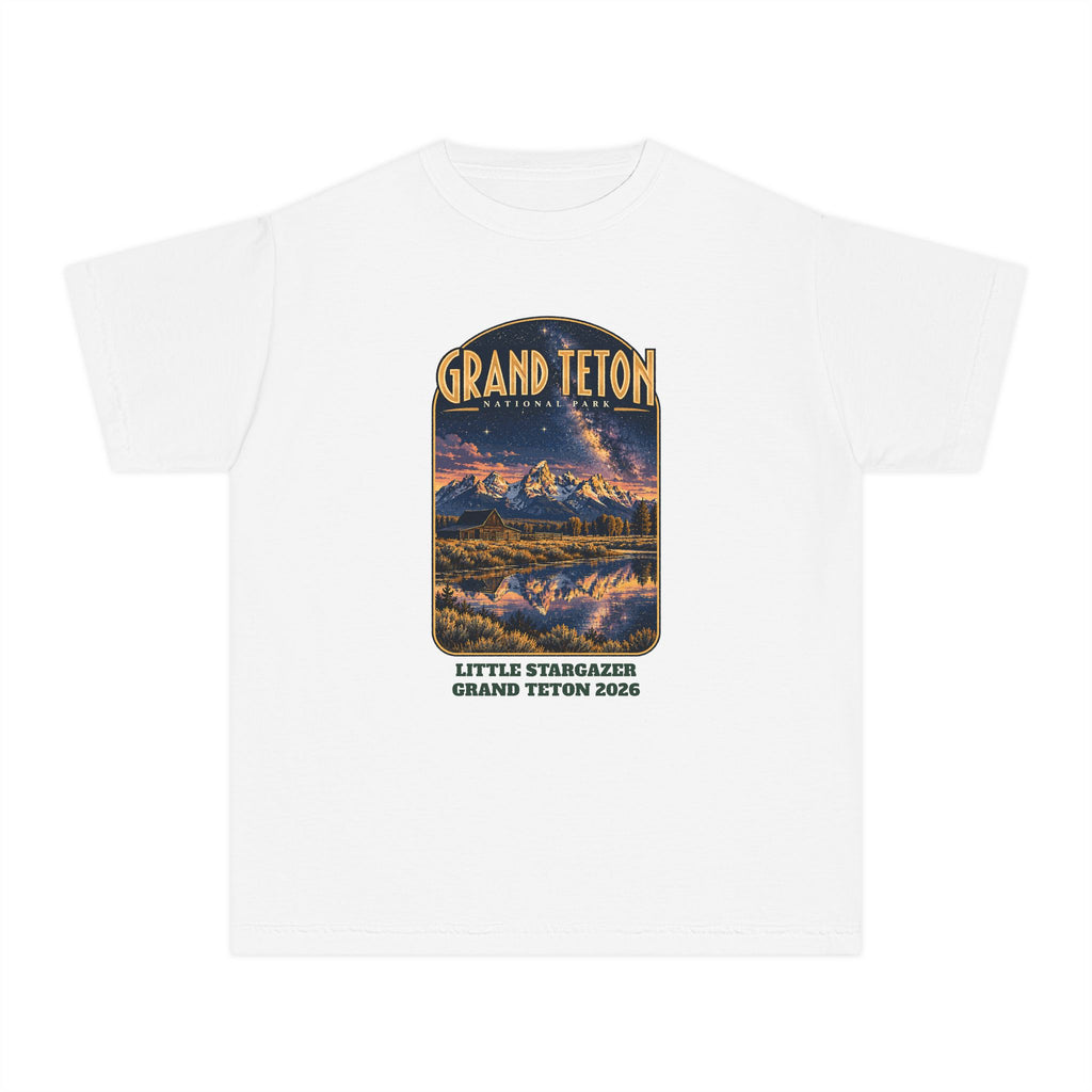 Custom Kids Grand Teton National Park Night Sky Shirt