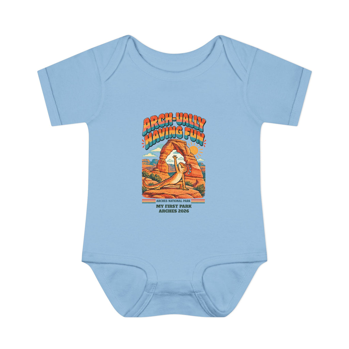 Custom Baby Arches National Park Arch-ually Having Fun Onesie