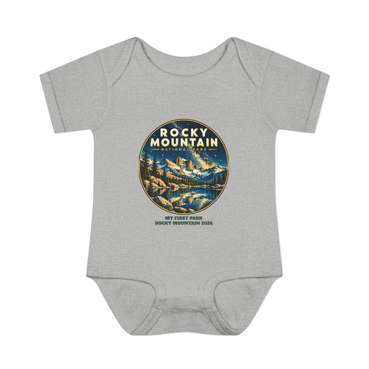 Custom Baby Rocky Mountain National Park Night Sky Onesie