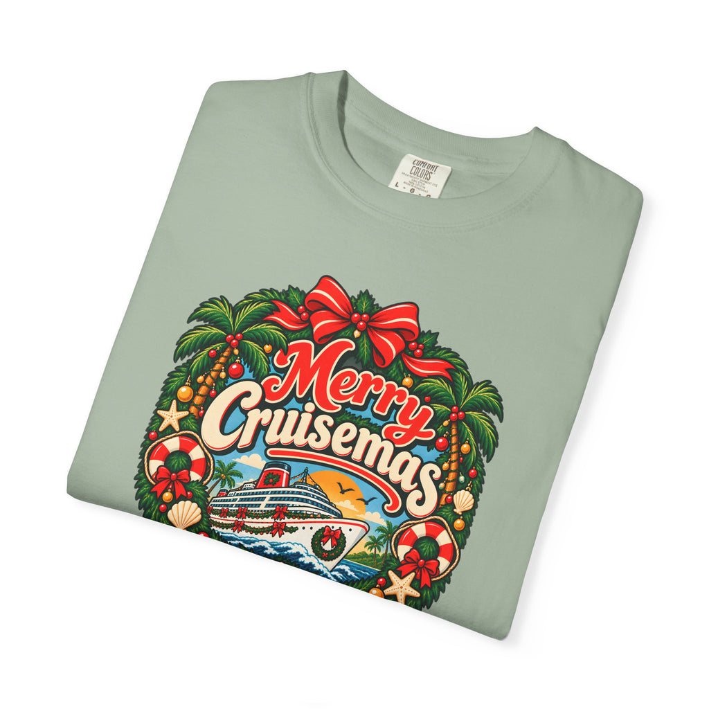 Custom Merry Cruisemas Wreath Christmas Cruise Shirt