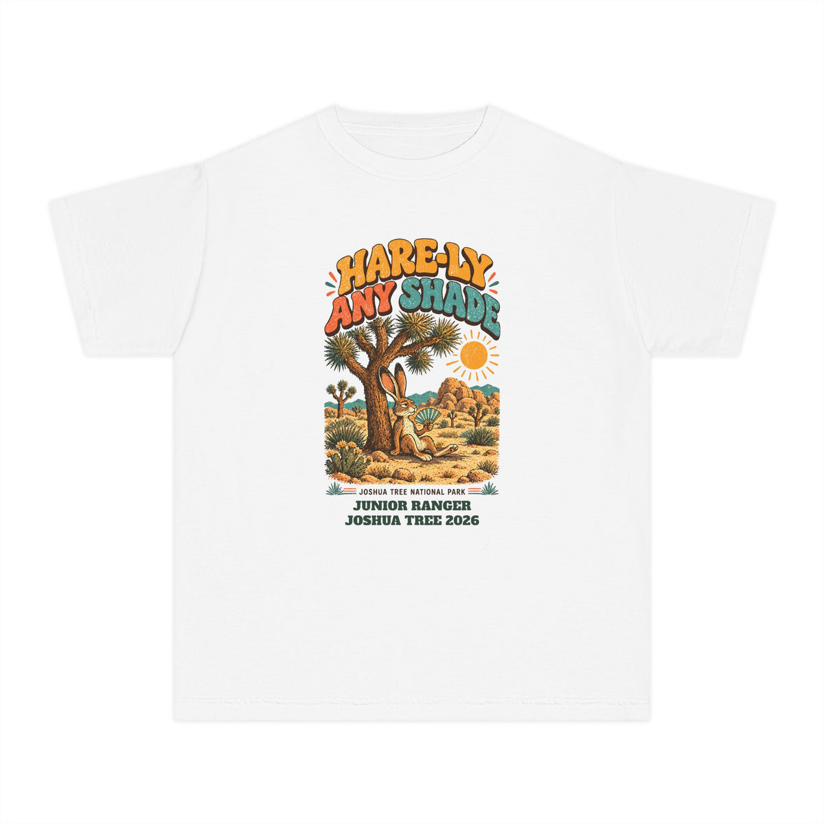 Custom Kids Joshua Tree National Park Hare-ly Any Shade Shirt