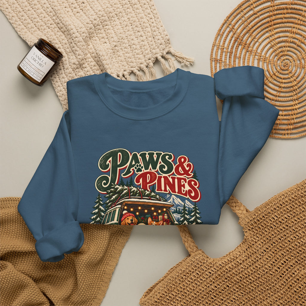 Custom Paws & Pines Christmas Dog Sweatshirt