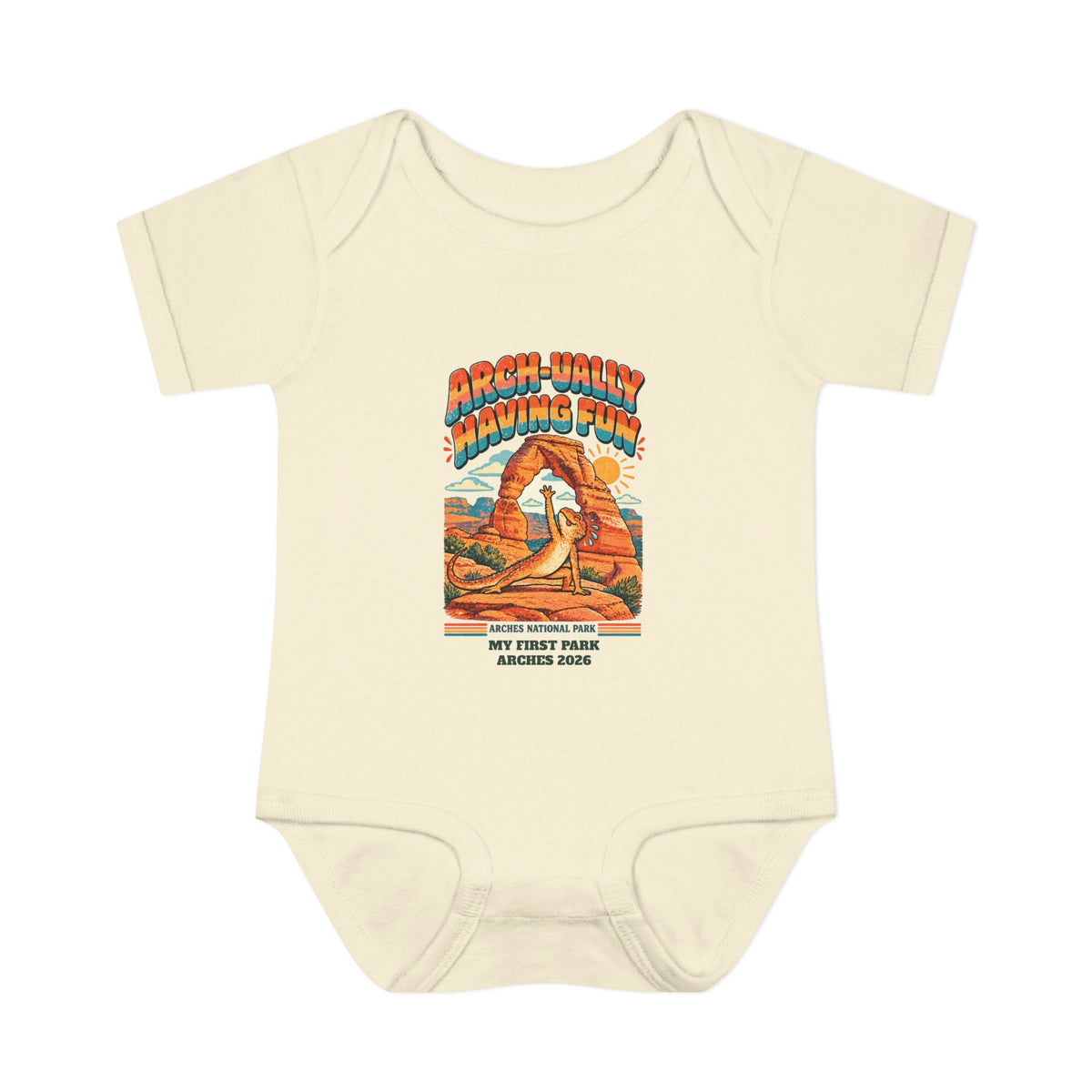Custom Baby Arches National Park Arch-ually Having Fun Onesie