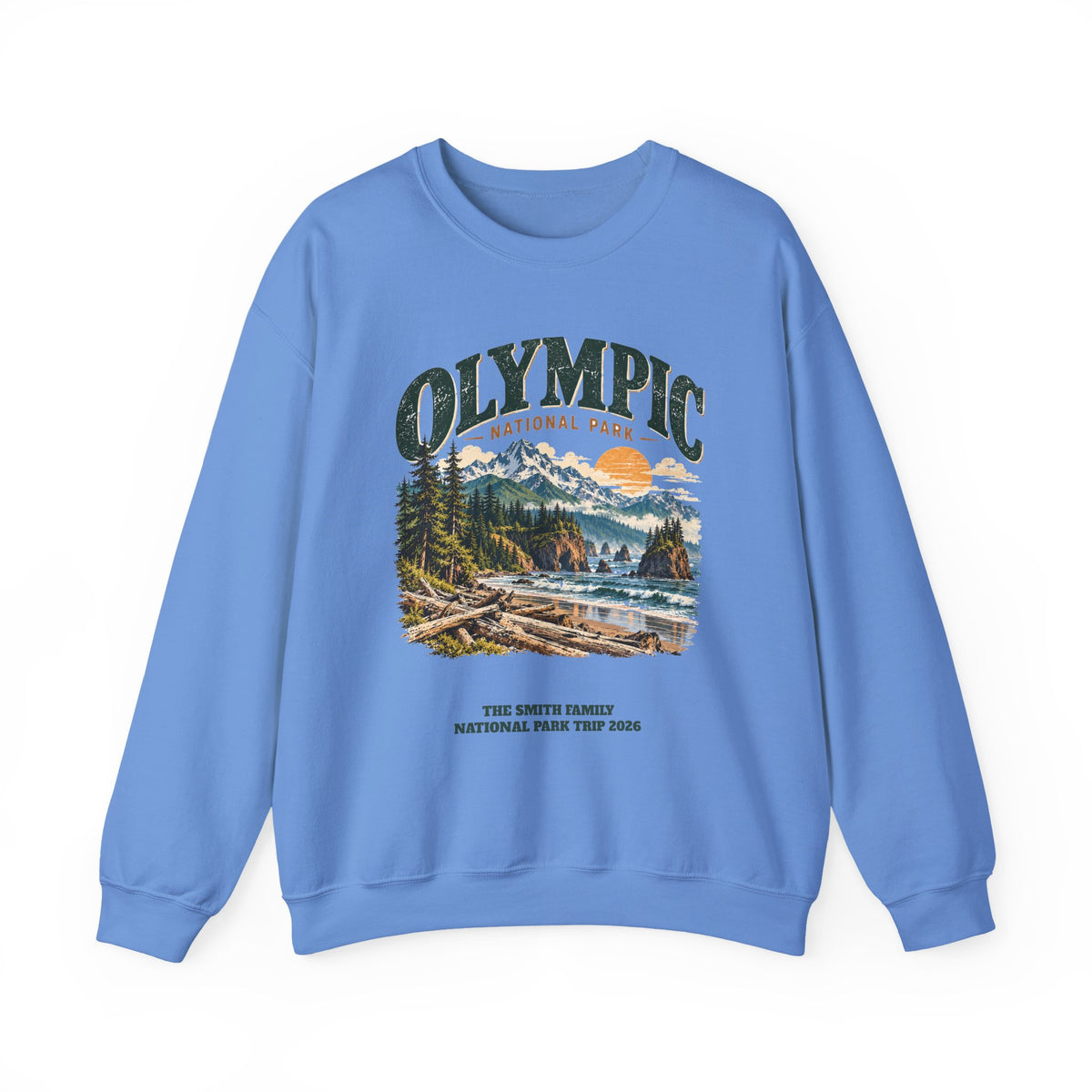 Custom Olympic National Park Family Trip Sweatshirt