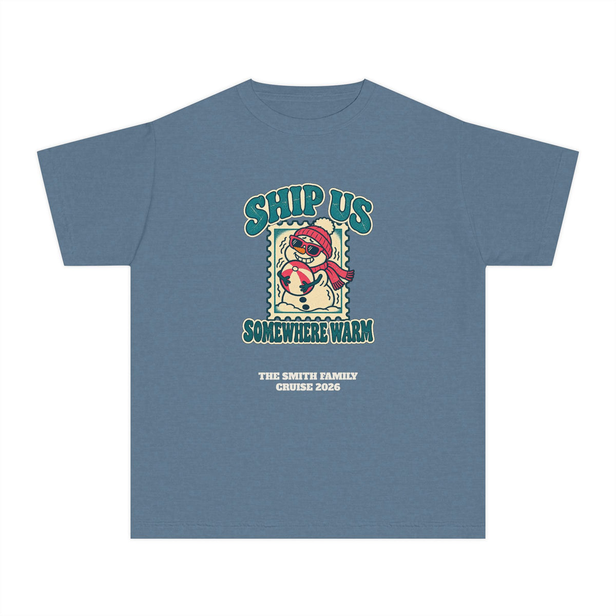 Custom Kids Ship Us Somewhere Warm Cruise Shirt