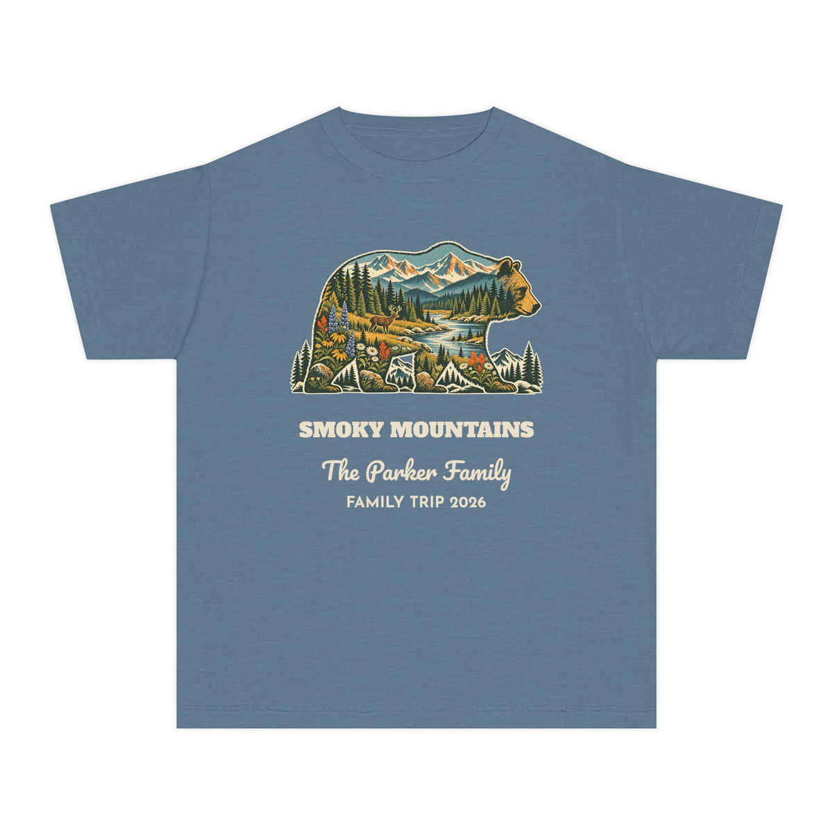 Custom Kids National Park Bear Tee