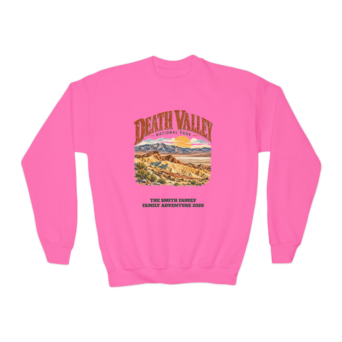 Custom Kids Death Valley National Park Sweatshirt