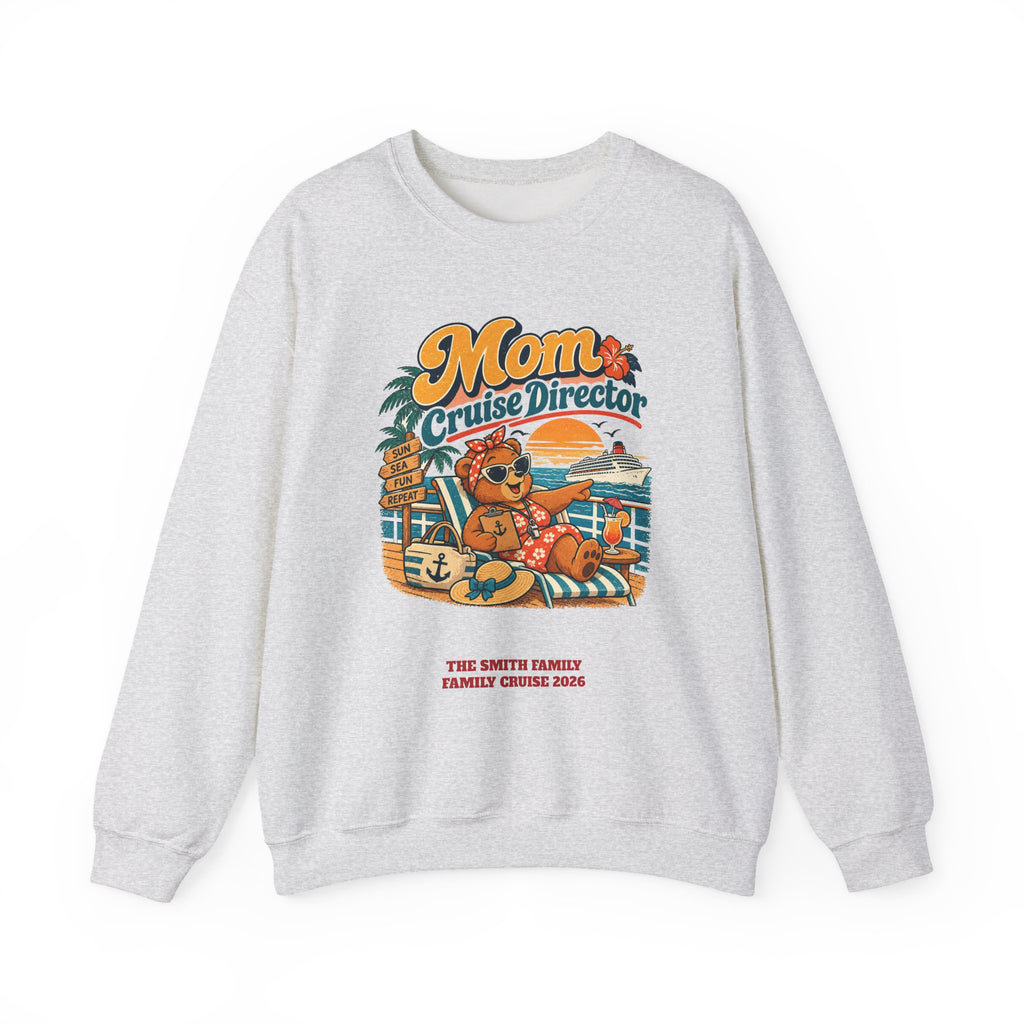 Custom Mom Cruise Director Family Cruise Sweatshirt