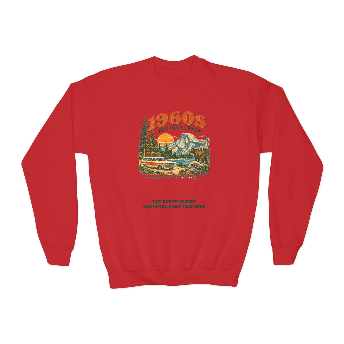 Custom Kids 1960s National Park Sweatshirt
