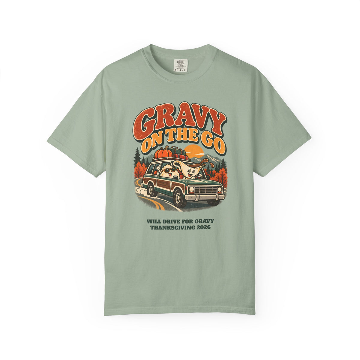 Custom Gravy On The Go Thanksgiving Road Trip Shirt