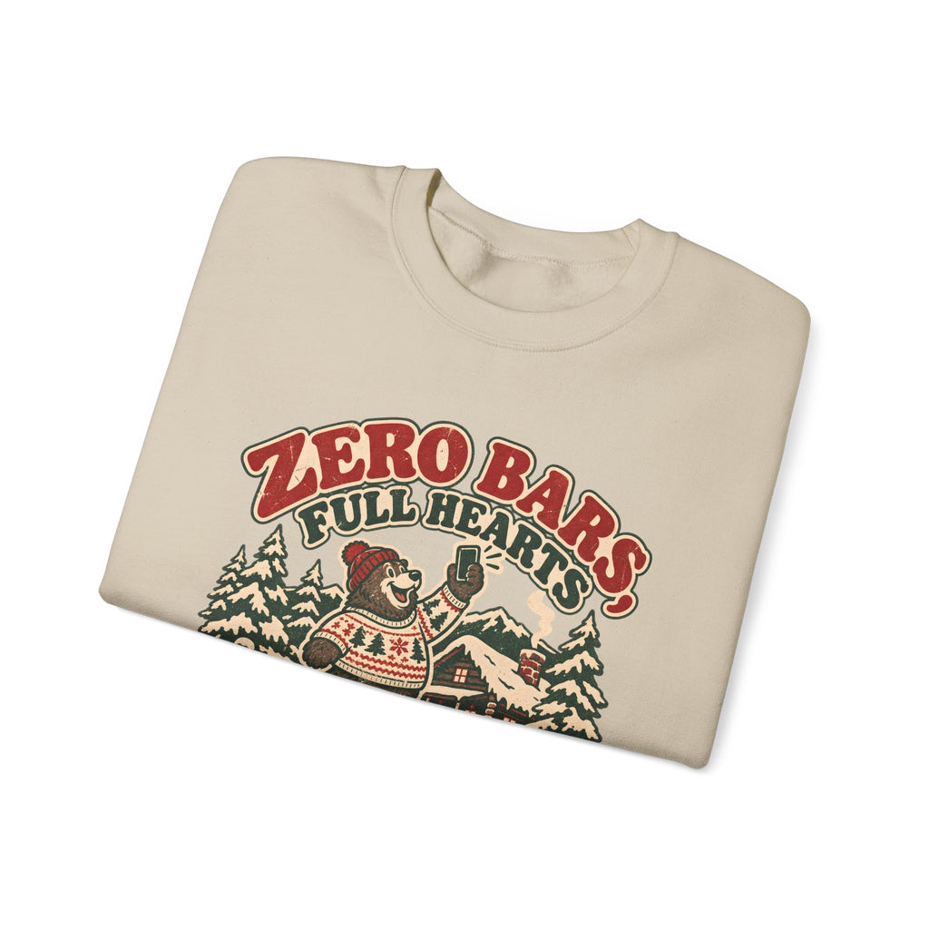 Custom Zero Bars Full Hearts Family Cabin Christmas Sweatshirt