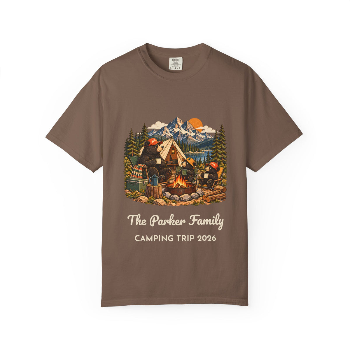 Custom Bear Campfire Tee