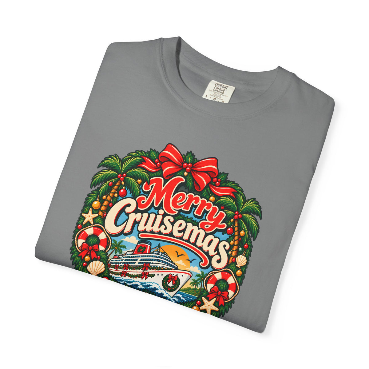 Custom Merry Cruisemas Wreath Christmas Cruise Shirt