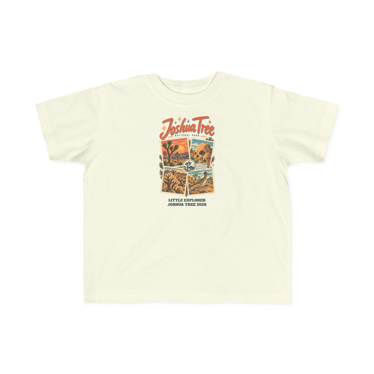 Custom Toddler Joshua Tree National Park Stamp Collage Shirt