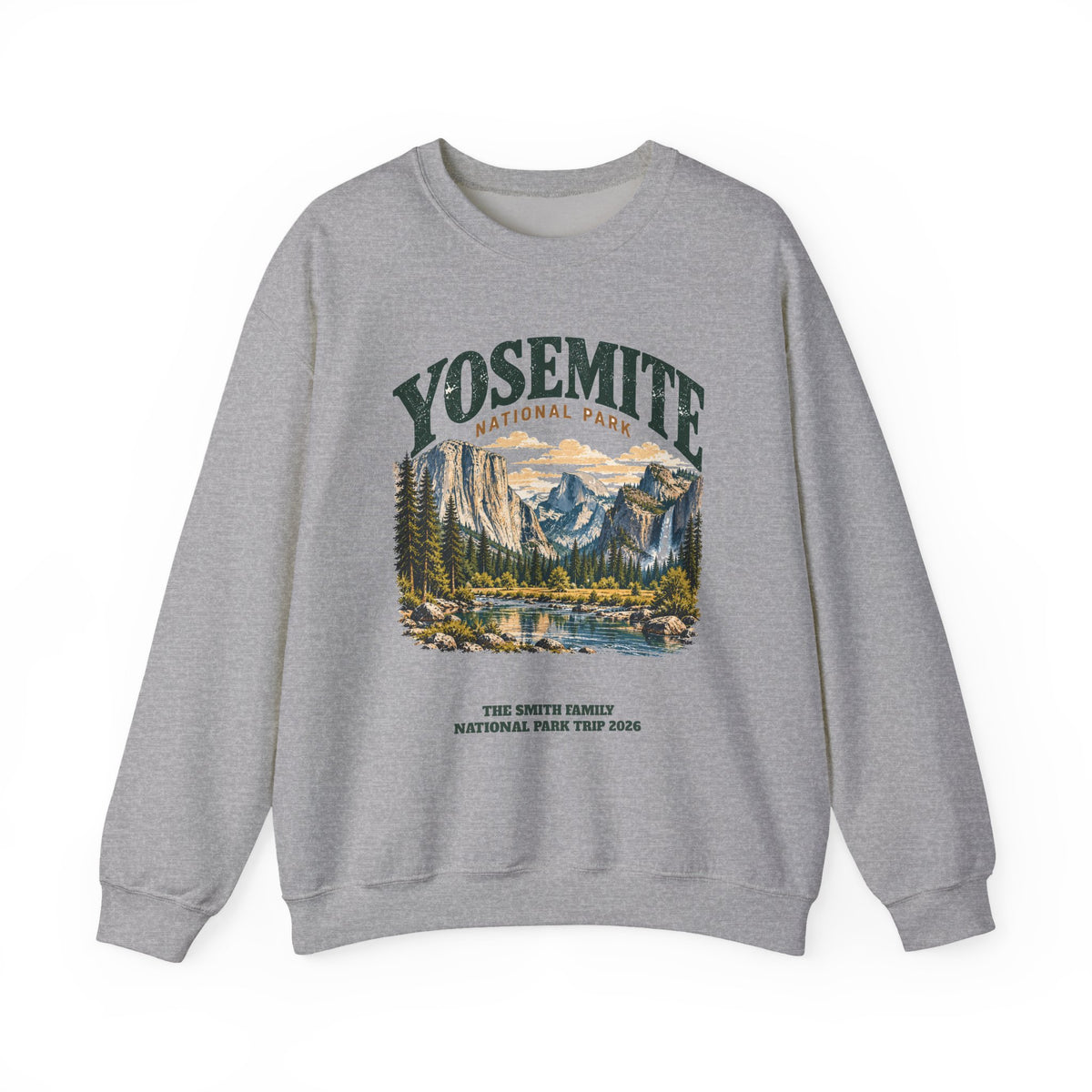 Custom Yosemite National Park Family Trip Sweatshirt