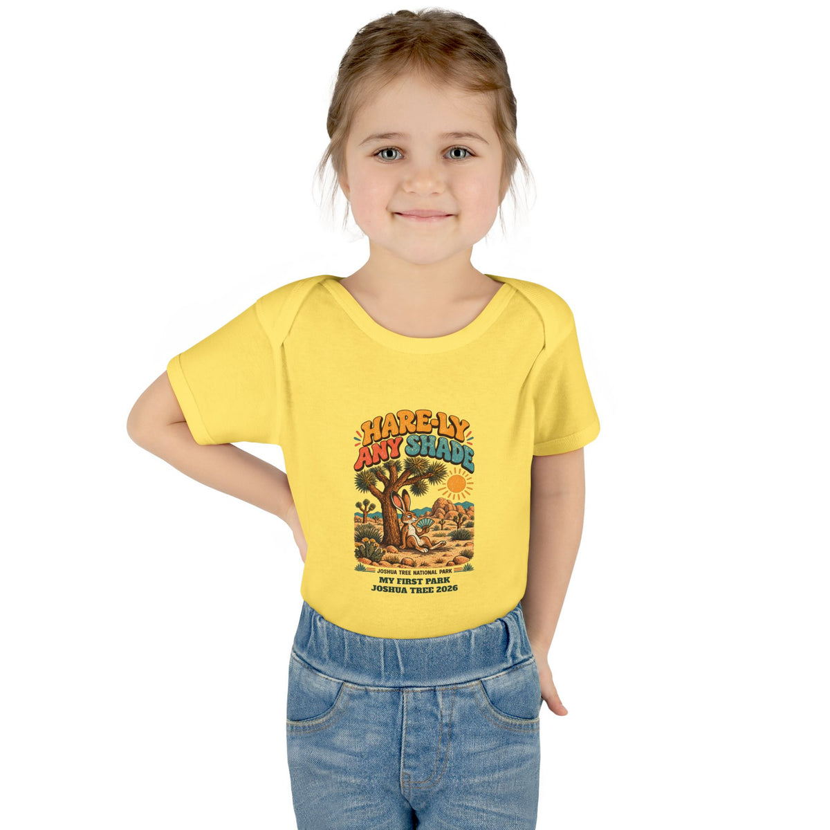 Custom Baby Joshua Tree National Park Hare-ly Any Shade Onesie
