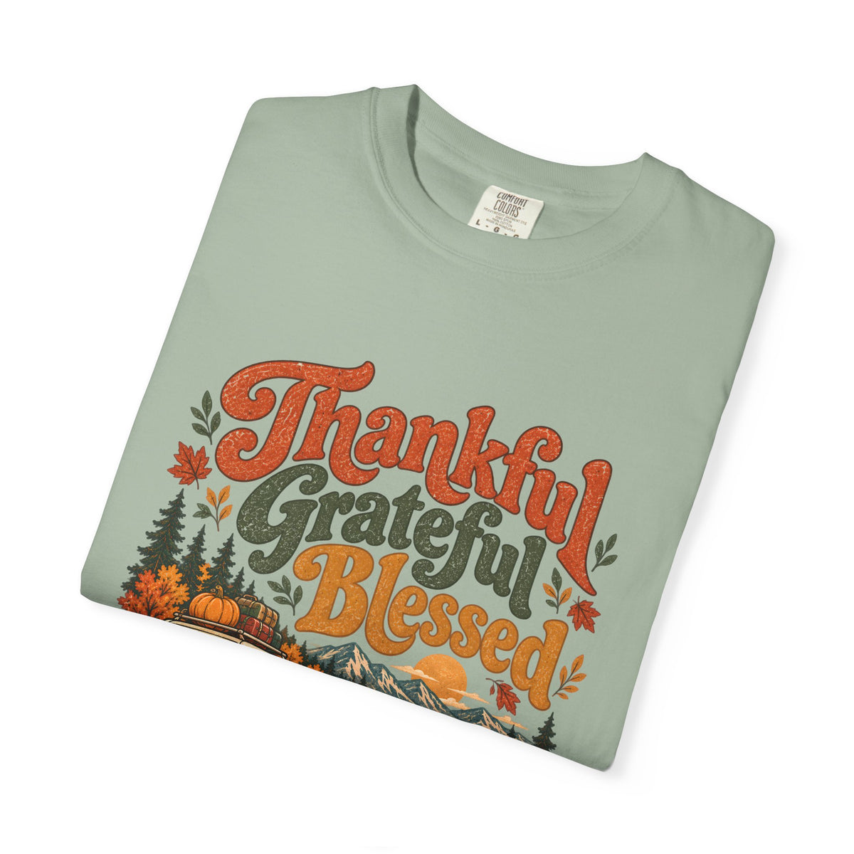 Custom Thankful Grateful Blessed Thanksgiving Road Trip Shirt