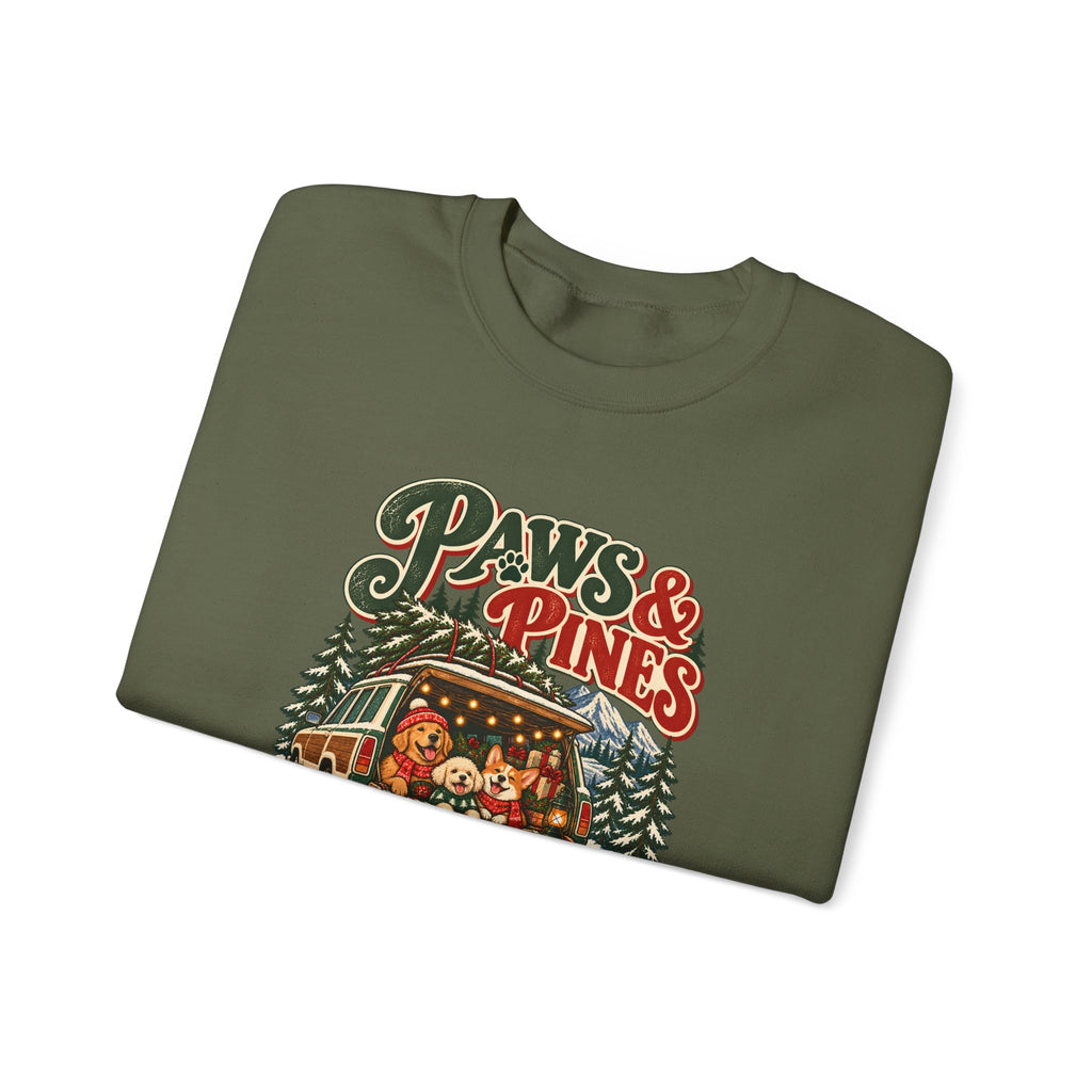 Custom Paws & Pines Christmas Dog Sweatshirt