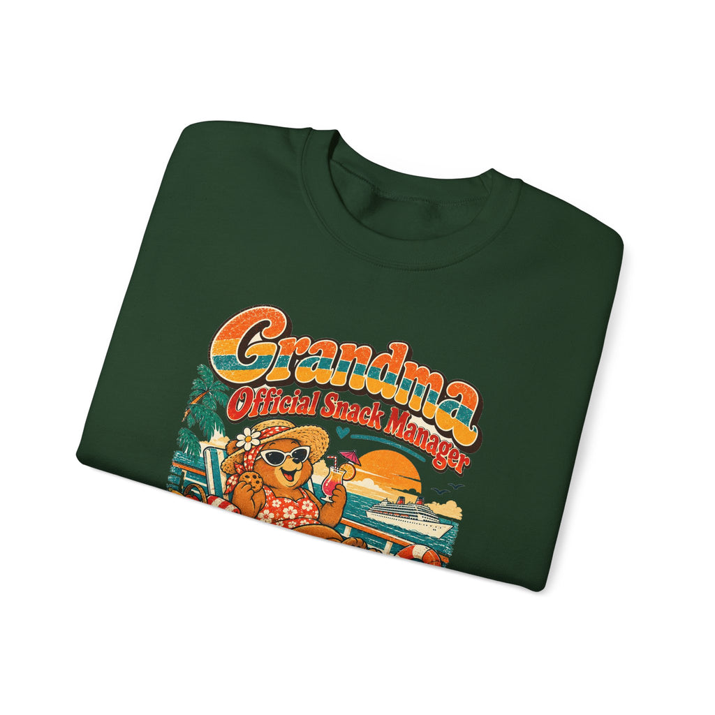 Custom Grandma Snack Manager Cruise Sweatshirt