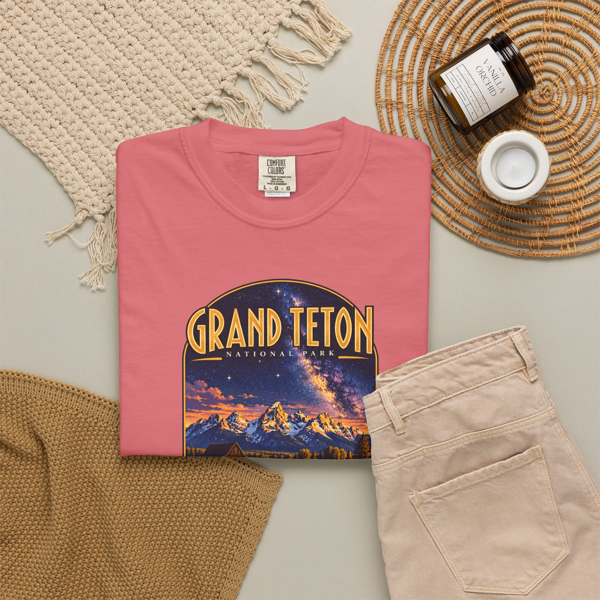 Custom Grand Teton National Park Night Sky Shirt