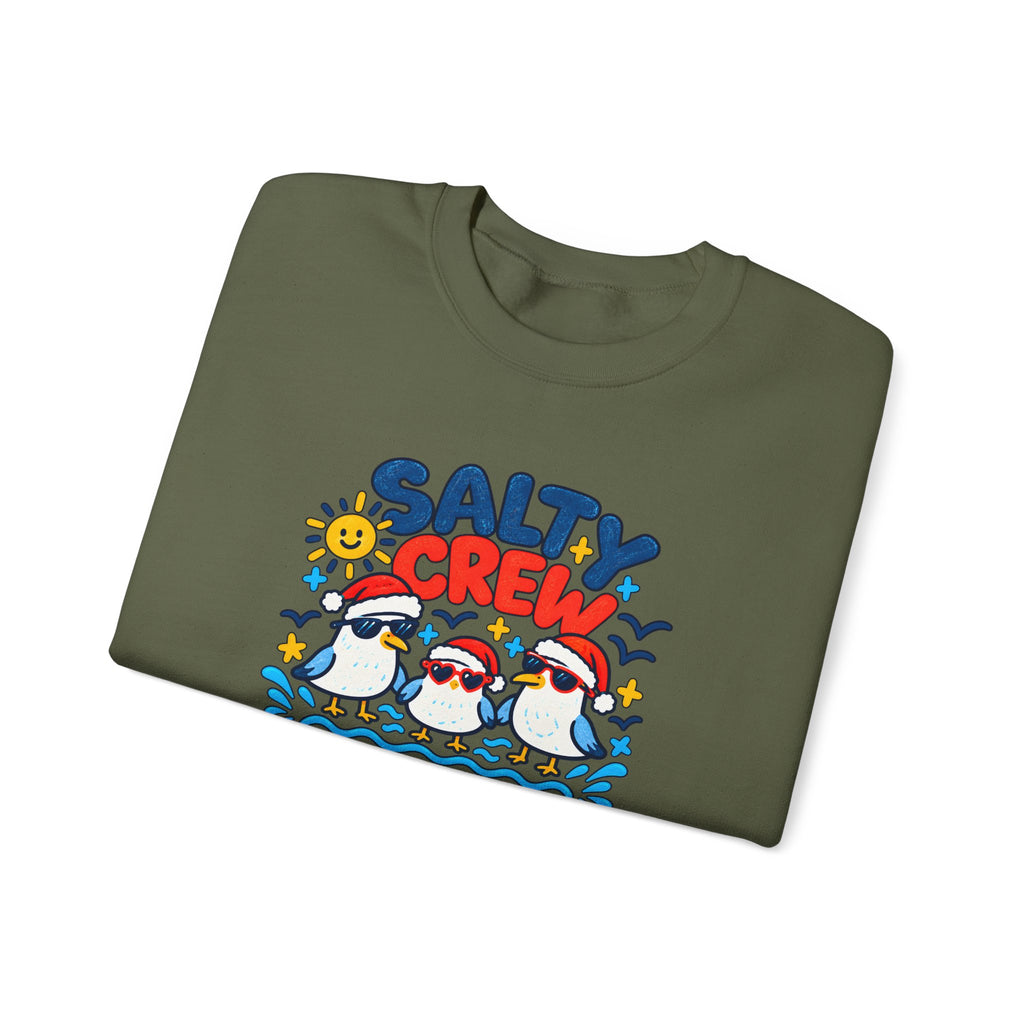 Custom Salty Crew Beach Christmas Sweatshirt