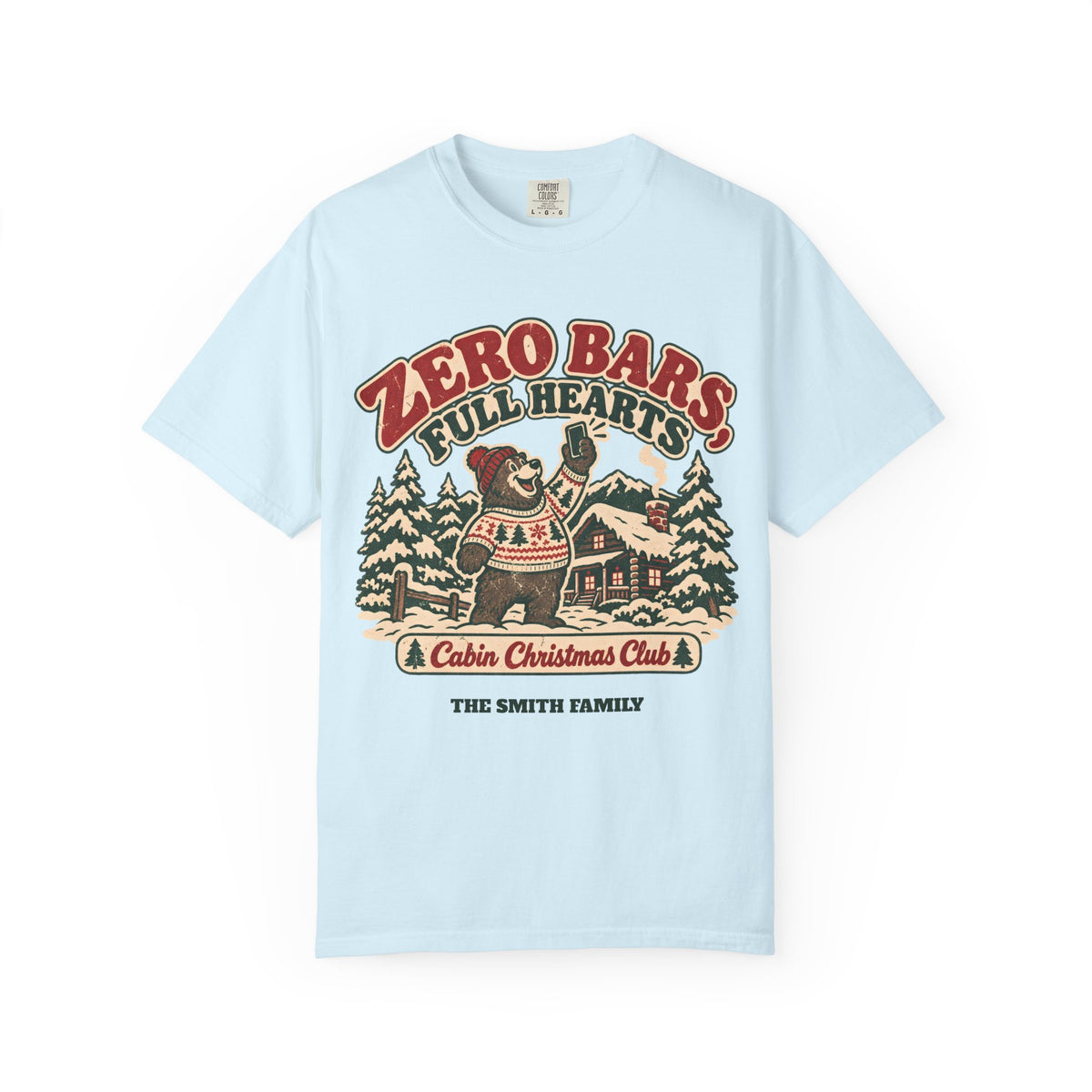 Custom Zero Bars Full Hearts Family Cabin Christmas Shirt