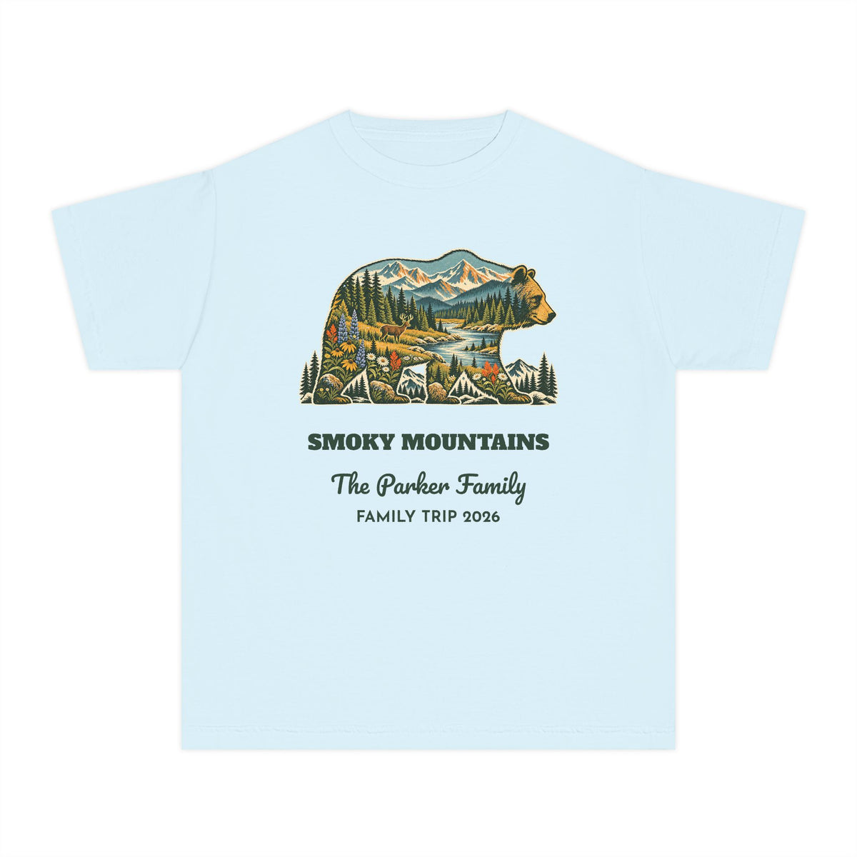 Custom Kids National Park Bear Tee