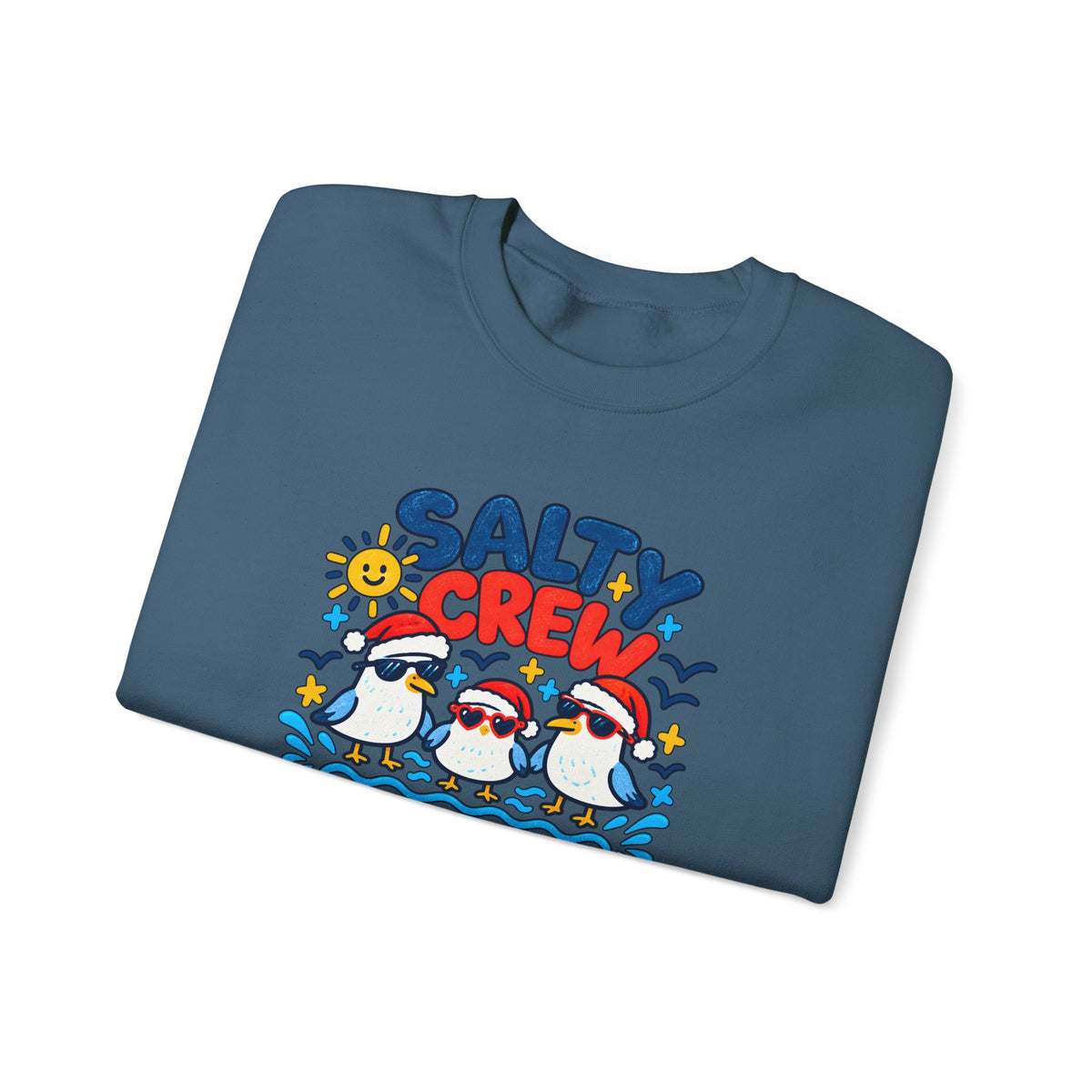 Custom Salty Crew Beach Christmas Sweatshirt